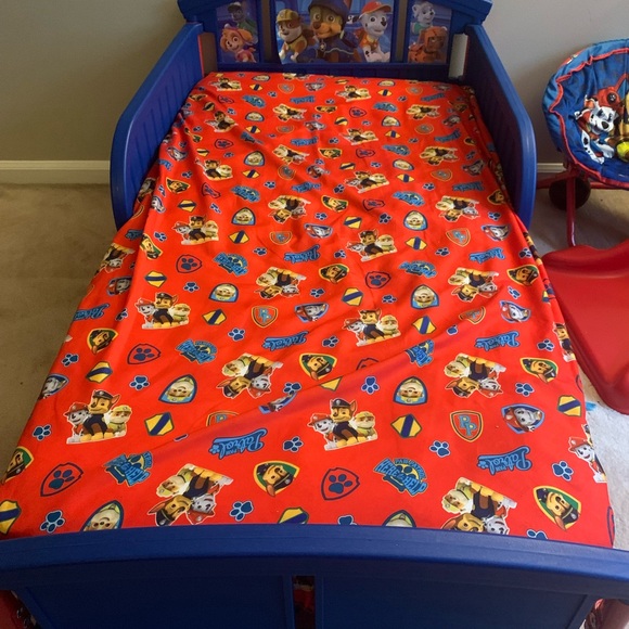 Children’s/Toddler Paw patrol Delta bed frame with mattress and lounge chair - Picture 1 of 3